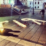 На Майдані запалили свічки у пам'ять про загиблих журналістів