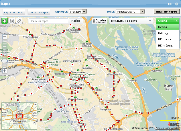 Все троллы Киева на интерактивной карте