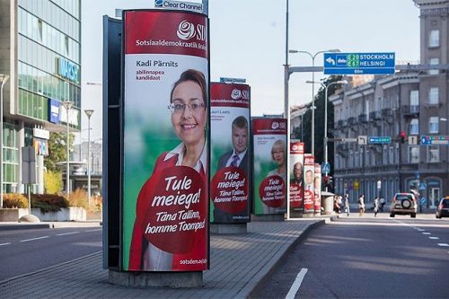 Политическая наружная реклама в Эстонии